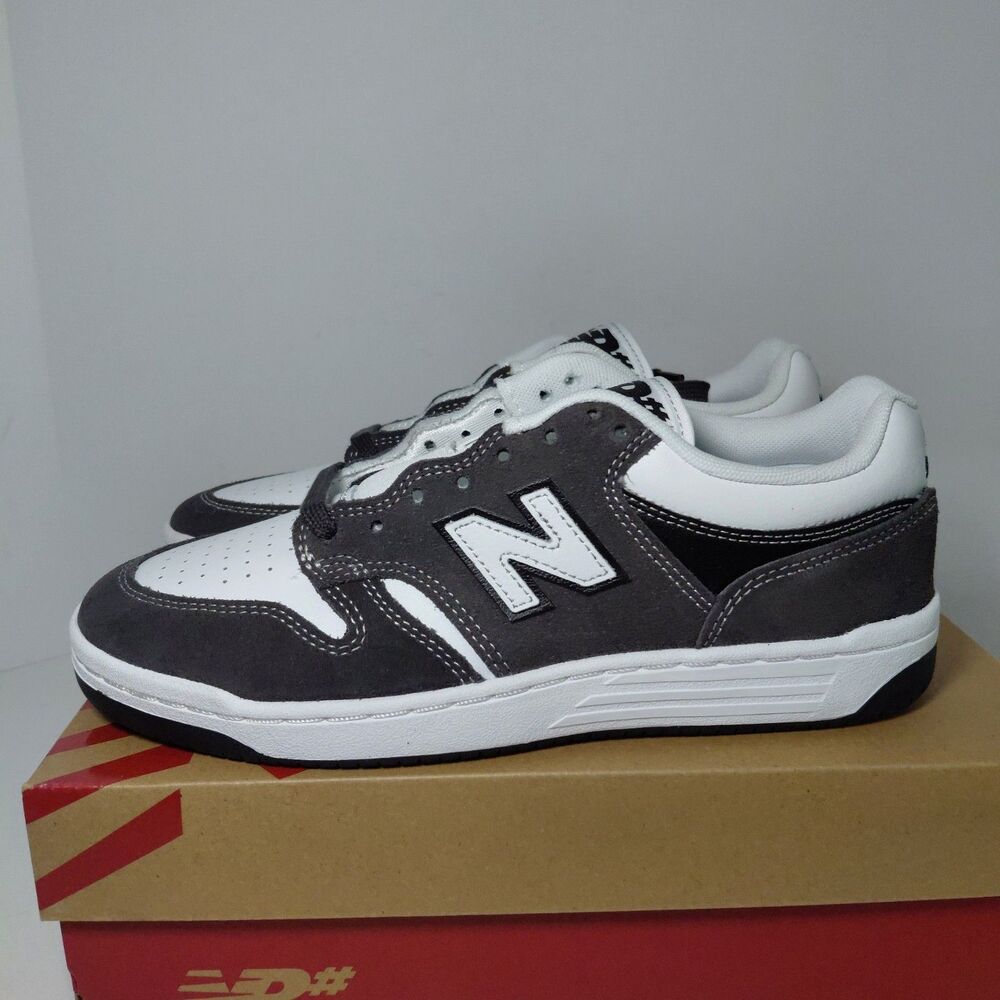 New Balance Numeric 480 NM480BAB - Black Cement/White Skate Shoes Men's 8.5